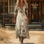 Gloria | Vestido largo estampado