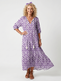 Penélope | Vestido largo estampado