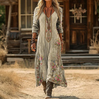 Petra | Vestido largo estampado
