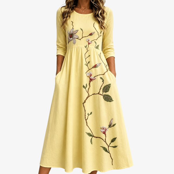 Carlota | Vestido de flores con bolsillos