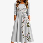 Purificación | Vestido de flores con bolsillos