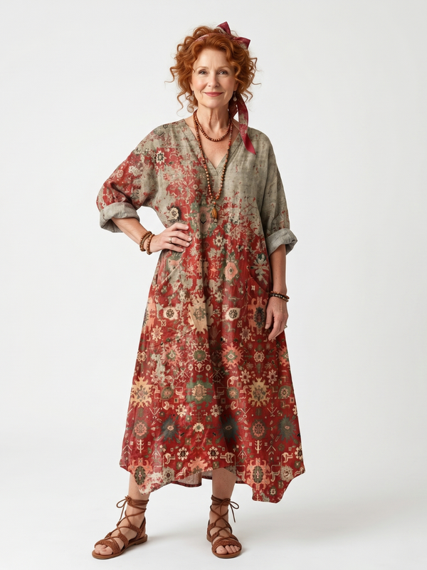 Cayetana | Vestido largo estampado