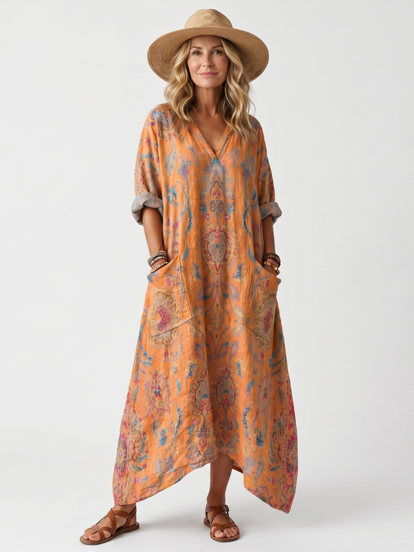 Rosario | Vestido largo estampado