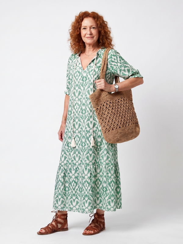 Remedios | Vestido largo estampado
