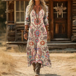 Concepción | Vestido largo estampado