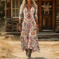 Concepción | Vestido largo estampado