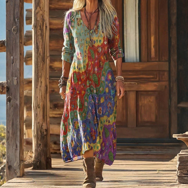 Josefa | Vestido largo estampado