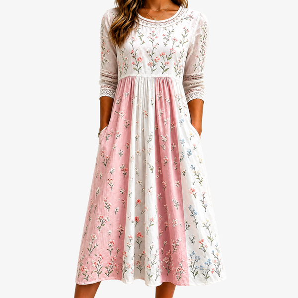 Julita | Vestido de flores con bolsillos