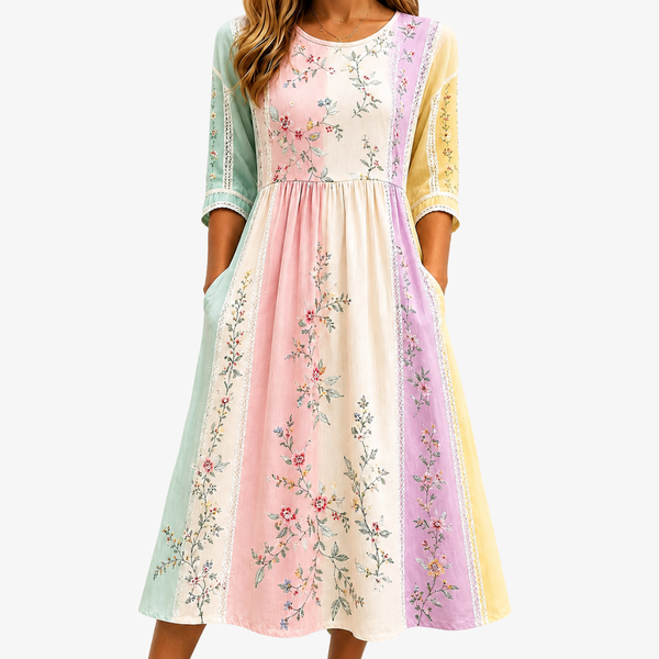 Engracia | Vestido de flores con bolsillos