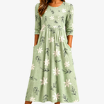 Delfina | Vestido de flores con bolsillos