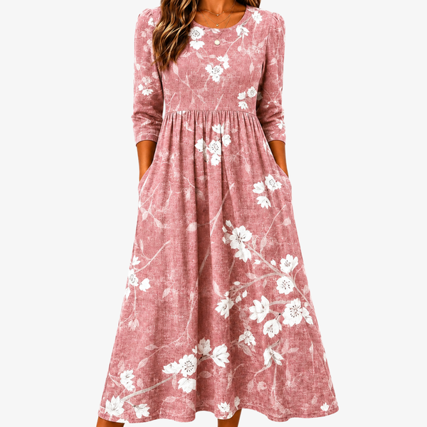 Feliciana | Vestido de flores con bolsillos