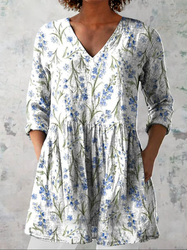 Kara | Blusa larga con escote en V