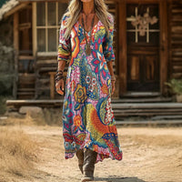 Dolores | Vestido largo estampado